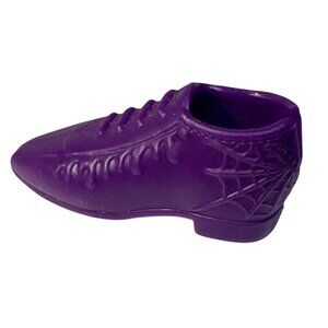 Ken Doll Shoe Purple Plastic Doll Shoe With Spider Web Design ONE SHOE Only